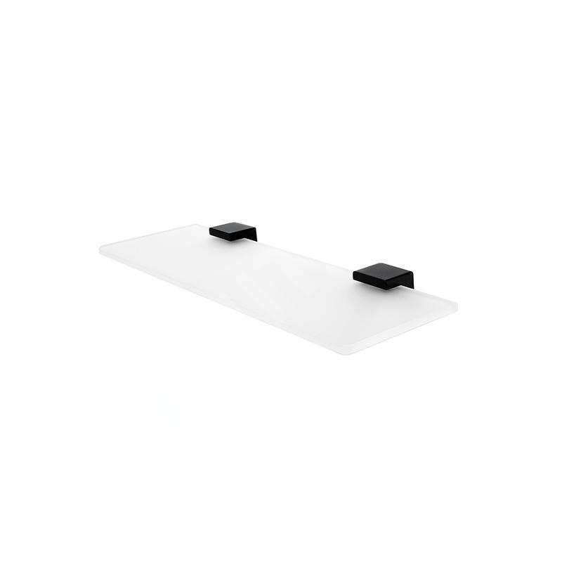 Nimco Kibo - Tablette, longueur 400 mm, verre dépoli/noir mat Ki-14091B-40-90