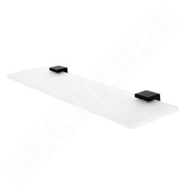 Nimco Kibo - Etagère, longueur 600 mm, verre dépoli/noir mat Ki-14091B-60-90