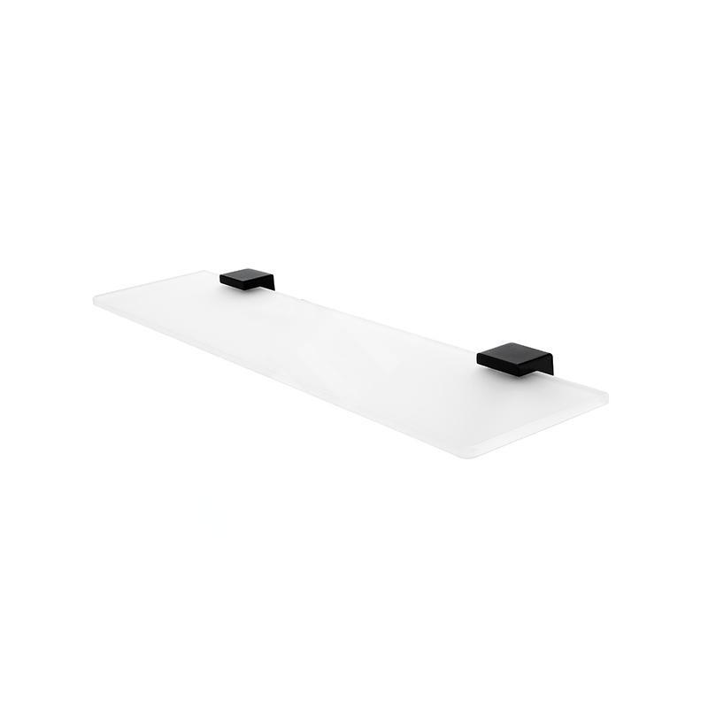 Nimco Kibo - Etagère, longueur 600 mm, verre dépoli/noir mat Ki-14091B-60-90