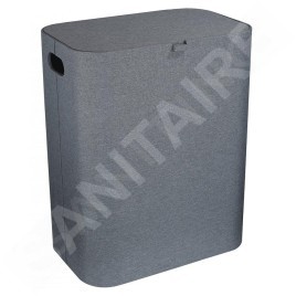Sapho Accessoires - Panier à linge Bellagio 505x625x320 mm, gris 3063GR