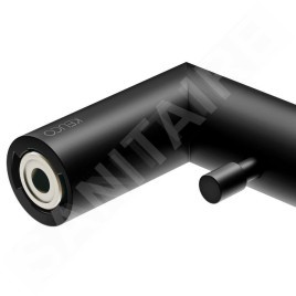 Keuco Reva - Porte-serviettes, longueur 600 mm, noir mat 12801370600