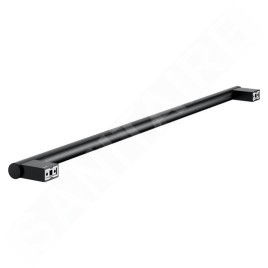 Keuco Reva - Porte-serviettes, longueur de 800 mm, noir mat 12801370800