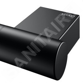 Keuco Reva - Porte-serviettes, longueur de 800 mm, noir mat 12801370800