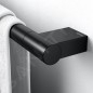 Keuco Reva - Porte-serviettes, longueur de 800 mm, noir mat 12801370800