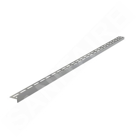 Alcadrain Douchegoten - Rail de mise à niveau du sol 1200 mm, gauche, hauteur de l'ourlet 14 mm, tapis en acier inoxydable