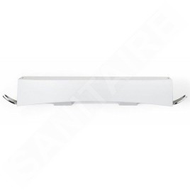 Compactor Clever Flip - Tablette avec crochets 440x110x70 mm, plastique blanc/chrome RAN9651