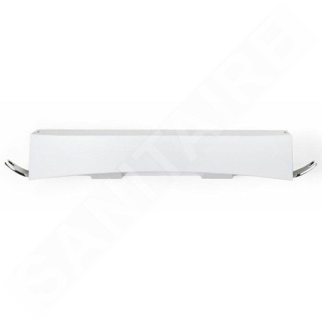 Compactor Clever Flip - Tablette avec crochets 440x110x70 mm, plastique blanc/chrome RAN9651