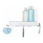 Compactor Clever Flip - Tablette avec crochets 440x110x70 mm, plastique blanc/chrome RAN9651