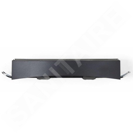 Compactor Clever Flip - Tablette avec crochets 440x110x70 mm, plastique noir/chrome RAN9652