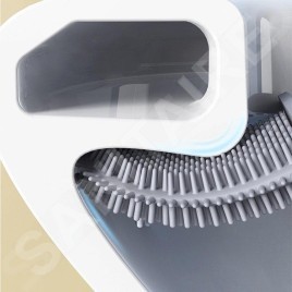 Aqualine Accessoires - Brosse WC mural avec support, blanc TF010