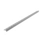 Alcadrain Douchegoten - Bande d'égalisation des sols 1000 mm, double face, hauteur de l'ourlet 12 mm, tapis en acier inoxydable