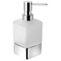 Sapho Accessoires de salle de bains Gedy - Distributeur de savon Lounge à poser, verre mat/chrome 545513