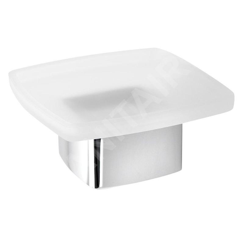 Sapho Accessoires de salle de bains Gedy - Distributeur de savon à poser Lounge, verre mat/chrome 545113