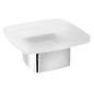 Sapho Accessoires de salle de bains Gedy - Distributeur de savon à poser Lounge, verre mat/chrome 545113