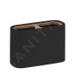Sapho Accessoires de salle de bains Gedy - Gobelet Ninfea pour brosses à dents et dentifrice, noir/bambou 139814 Sapho Accessoires de salle de bains Gedy - Gobelet Ninfea pour brosses à dents et dentifrice, noir/bambou 139814