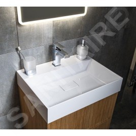 Sapho Accessoires de salle de bains Gedy - Gobelet pour brosses à dents et dentifrice, verre mat/chrome 549813