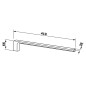 Sapho Gedy Pirenei - Porte-serviettes, longueur 410 mm, chrome PI2213