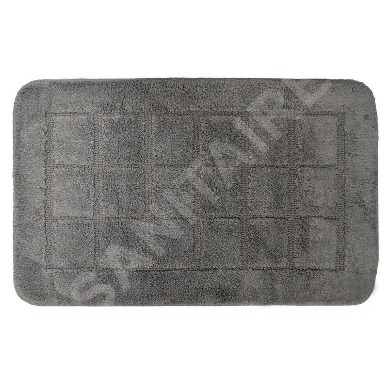 Sapho Ridder - Tapis de salle de bains Delhi 500x800 mm, avec antidérapant, gris foncé 1712300