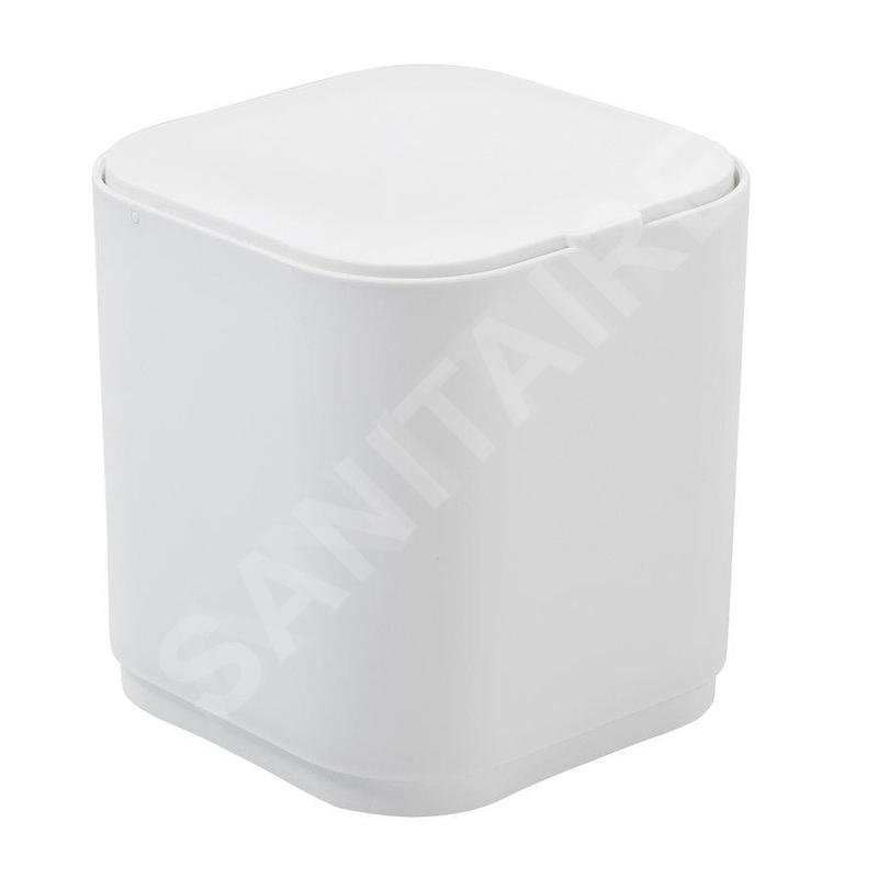 Sapho Gedy Seventy - Poubelle de table, 1,2 l, blanc 630822