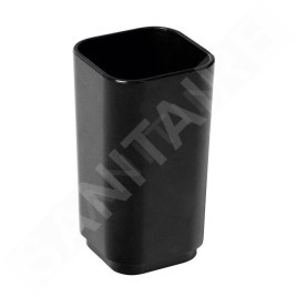 Sapho Gedy Seventy - Verre pour brosses à dents et dentifrice, à poser, noir 639814