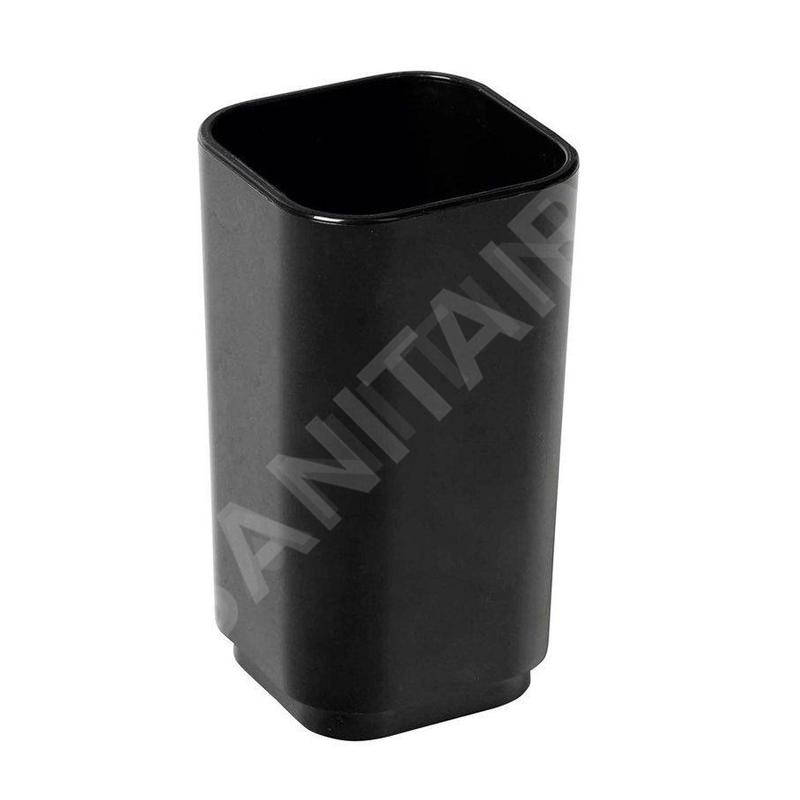 Sapho Gedy Seventy - Verre pour brosses à dents et dentifrice, à poser, noir 639814