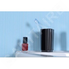 Sapho Gedy Seventy - Verre pour brosses à dents et dentifrice, à poser, noir 639814