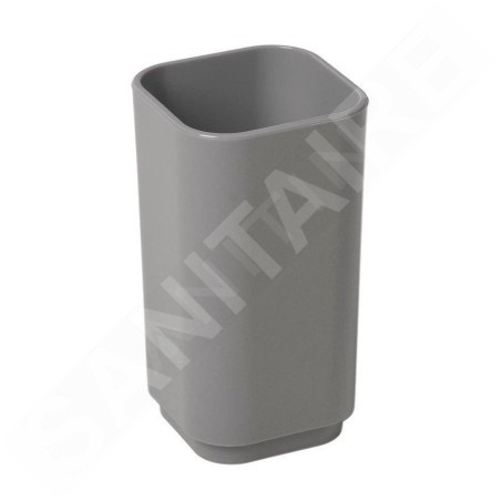 Sapho Gedy Seventy - Verre pour brosses à dents et dentifrice, à poser, gris 639808