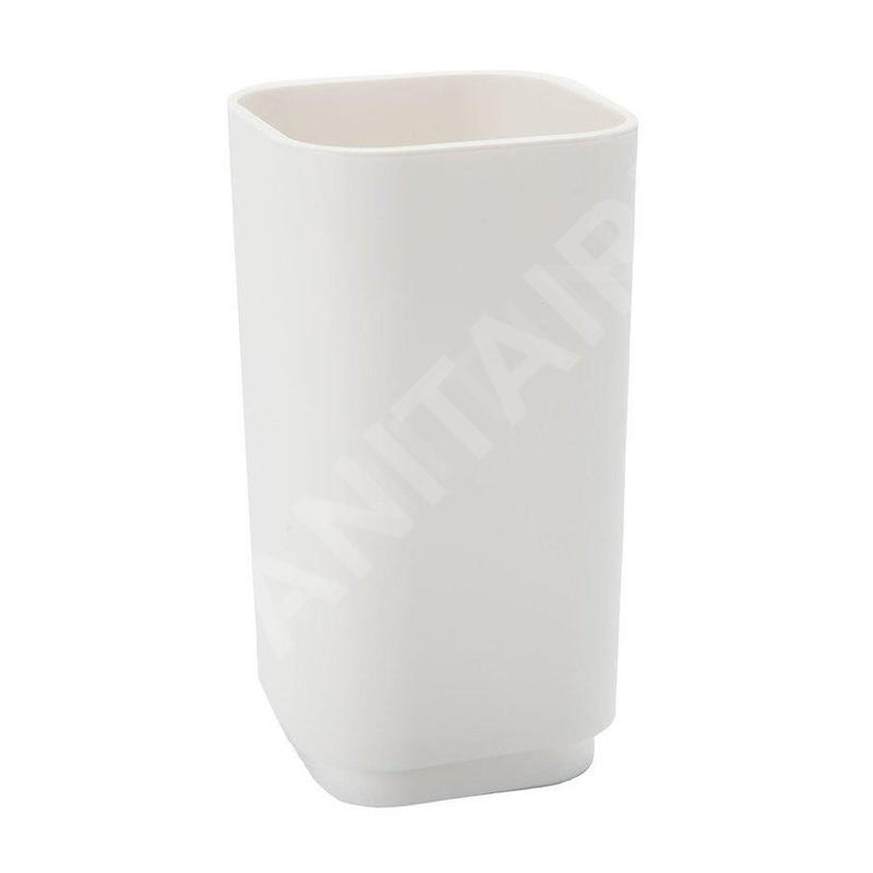 Sapho Gedy Seventy - Verre pour brosses à dents et dentifrice, à poser, blanc 639822