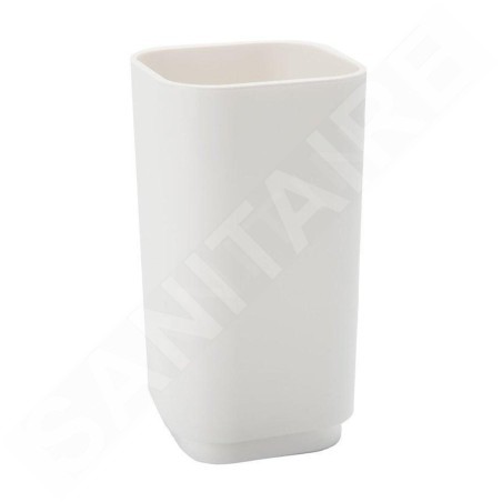Sapho Gedy Seventy - Verre pour brosses à dents et dentifrice, à poser, blanc 639822