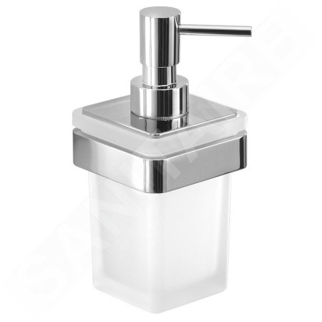 Sapho Gedy Samoa - Distributeur de savon avec support, verre dépoli / chrome A88113