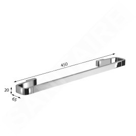 Sapho Gedy Samoa - Porte-serviettes, longueur 450 mm, chrome A8214513