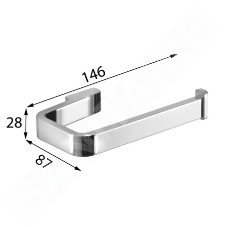 Sapho Gedy Samoa - Porte-papier toilette, chrome A82413