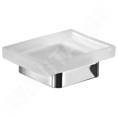 Sapho Gedy Samoa - Porte-savon avec support, verre dépoli/chrome A81113