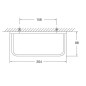 Steinberg 450 - Porte-serviettes, longueur 204 mm, chrome 450 2500