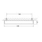 Steinberg 450 - Porte-serviettes, longueur 608 mm, chrome 450 2600