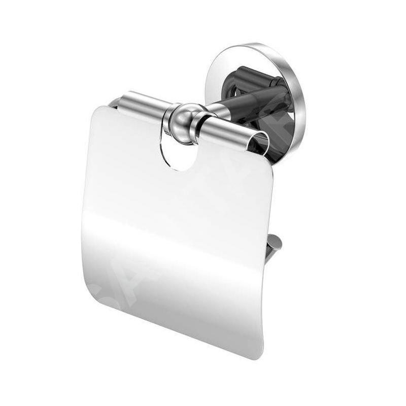 Steinberg 650 - Porte-papier toilette avec couvercle, chrome 650 2800