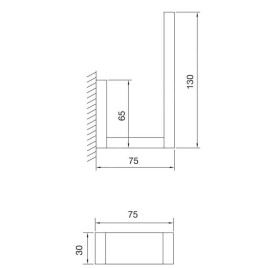 Steinberg 460 - Porte-papier toilette, chrome 460 2850