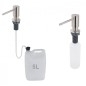 Nimco Autres - Distributeur de savon ou de désinfectant, 350 mm, encastré, acier inoxydable UNM 4031VH-10