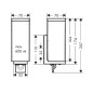 Axor Universal Rectangular - Distributeur de savon avec support, chrome 42610000