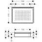Axor Universal - Porte-savon / étagère, blanc / noir mat 42803670