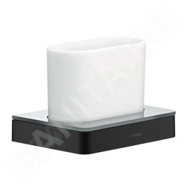 Axor Universal - Verre pour brosse à dents et dentifrice avec support, noir mat 42834670