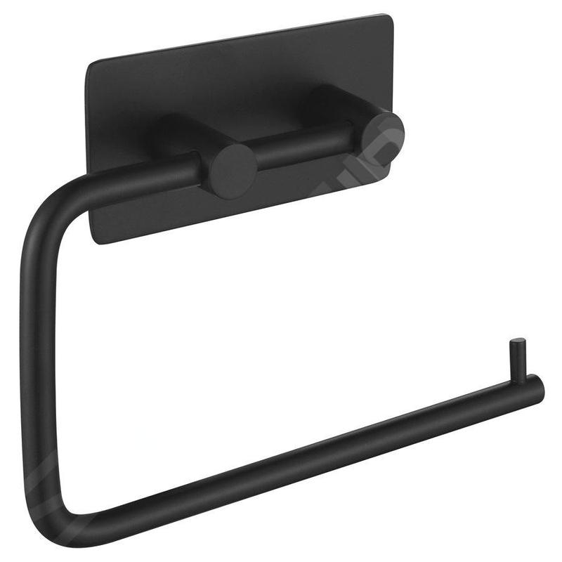 Sapho Accessoires - Porte-papier toilette à collet, noir mat 33211 Sapho Accessoires - Porte-papier toilette à collet, noir mat 33211