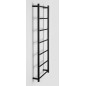 Sapho Équipement de salle de bain - Porte-serviettes, largeur 500 mm, noir mat SH500B