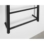 Sapho Équipement de salle de bain - Porte-serviettes, largeur 500 mm, noir mat SH500B