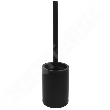 Sapho X-Round - Brosse WC à poser, noir XR306B
