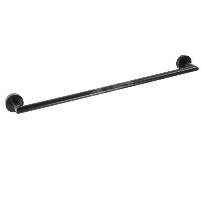 Sapho X-Round - Porte-serviettes, longueur 66 cm, noir XR404B
