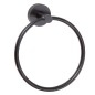 Sapho X-Round - Porte-serviettes, noir XR411B