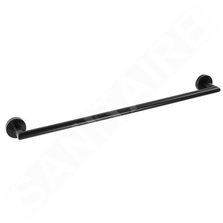 Sapho X-Round - Porte-serviettes, longueur 36 cm, noir XR400B