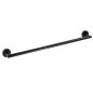Sapho X-Round - Porte-serviettes, longueur 36 cm, noir XR400B