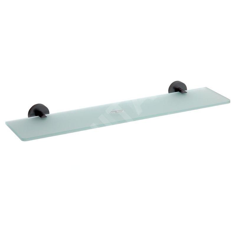 Sapho X-Round - Etagère, longueur 60 cm, verre de lait/noir XR609B